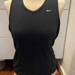 Nike Women’s Dri Fit Sleeveless tank - black large - full coverage back
